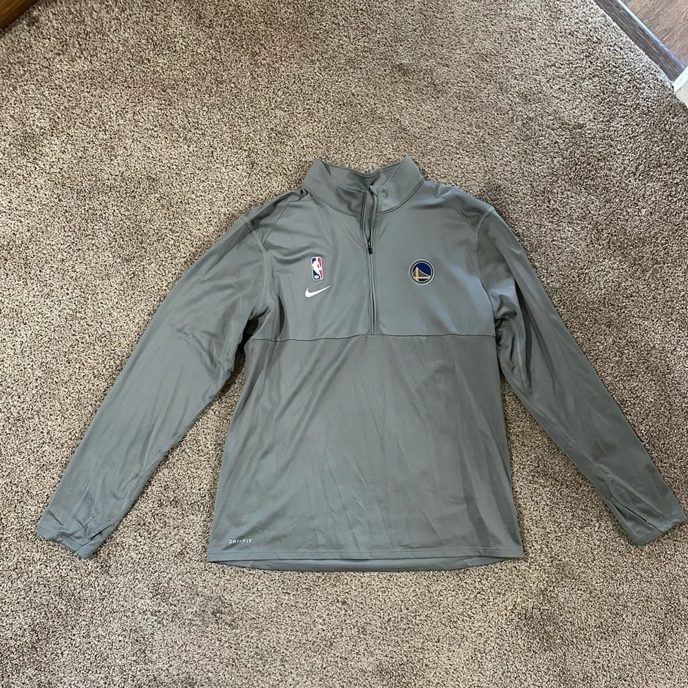 Nike Dri-FIT NBA Golden State Warriors Gray quarter zip